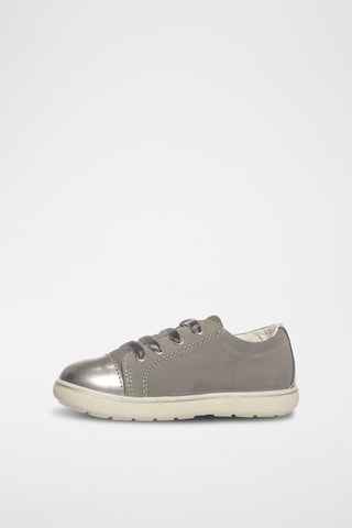 Baskets en cuir Snorky - Argenté et gris