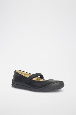 Babies en cuir Urban Girl - Gris et noir