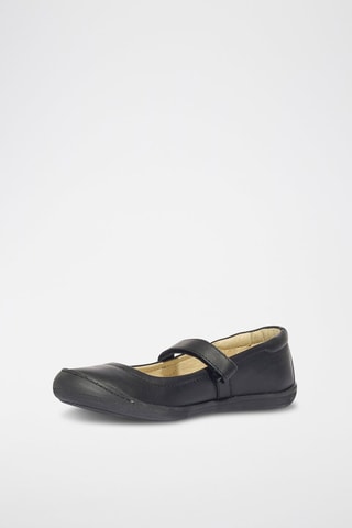 Babies en cuir Urban Girl - Gris et noir
