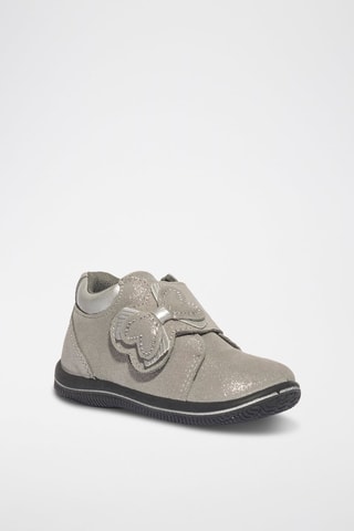Bottines en cuir Frutti Baby - Gris et noir