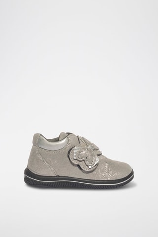 Bottines en cuir Frutti Baby - Gris et noir