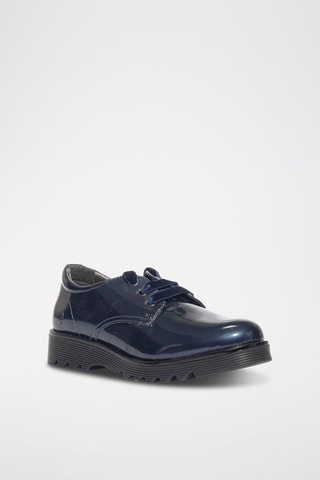 Derbys vernis Fantasy Urban - Bleu marine