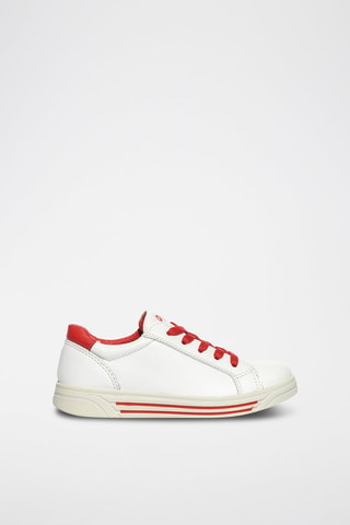 Baskets en cuir Hula - Rouge et blanc