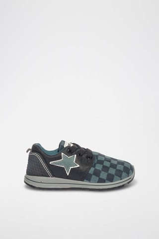 Baskets en nubuck Baby Tiguan - Noir et vert