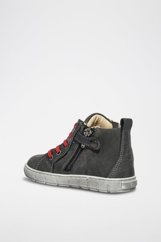 Baskets montantes en cuir Baby Box - Gris