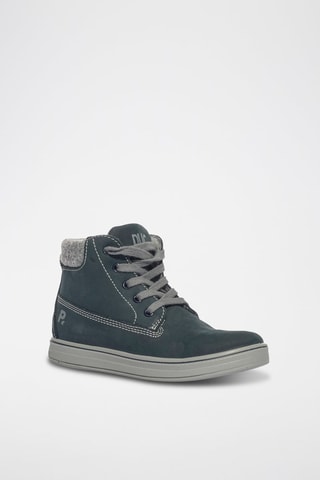 Baskets montantes en nubuck Aygo - Bleu marine