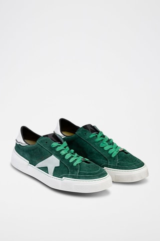 Sneakers en nubuck Gym M - Blanc, vert et gris