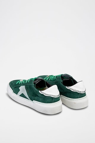 Sneakers en nubuck Gym M - Blanc, vert et gris