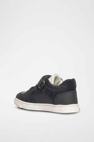 Bottines en cuir Baby Glitter - Bleu marine
