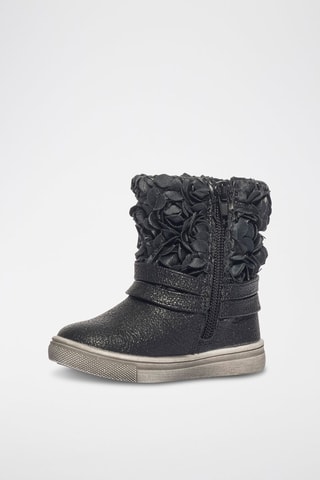 Bottines Baby Stars - Blanc et noir