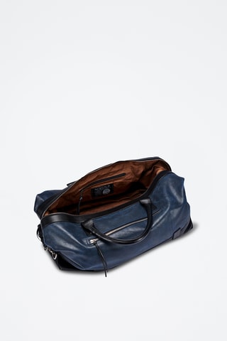 Sac de voyage en cuir Desperado Duffel II - 21,5 cm - Bleu marine et noir