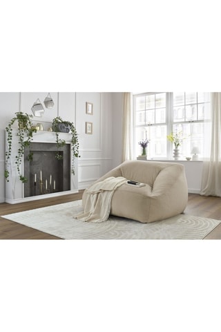Pouf ultra moelleux Lilibet - Beige