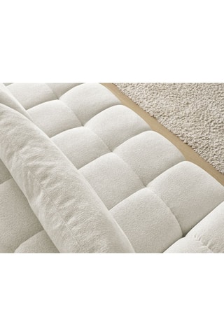 Canapé droit convertible Everest - Blanc - 3 places - En polyester - Couchage 153 x 197 cm