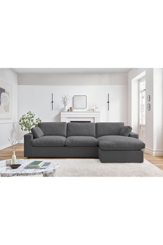 Canapé d'angle réversible Belair - 
Anthracite