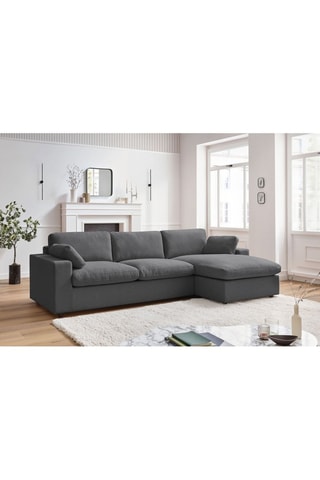 Canapé d'angle réversible Belair - 
Anthracite