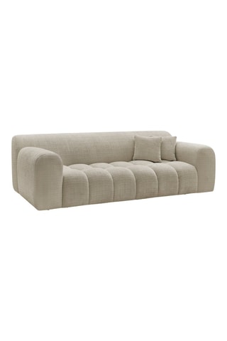 Canapé Mélisse - Beige - 3 places - En tissu texturé