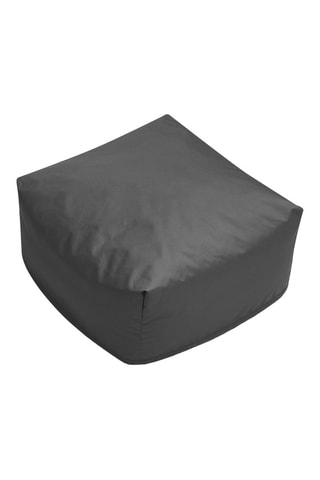 Pouf de jardin Giulia - Noir - En tissu lisse