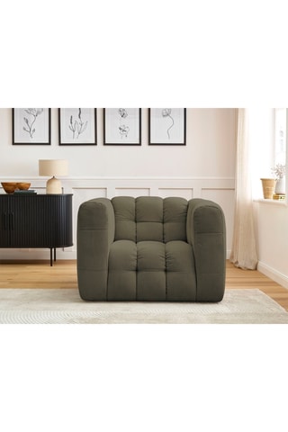 Fauteuil Ulysse - Vert - En tissu