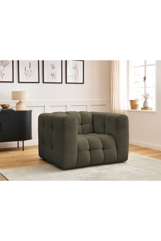 Fauteuil Ulysse - Vert - En tissu