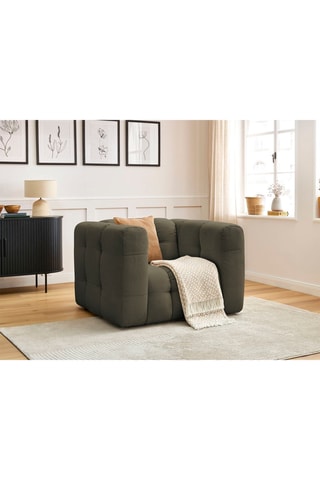 Fauteuil Ulysse - Vert - En tissu