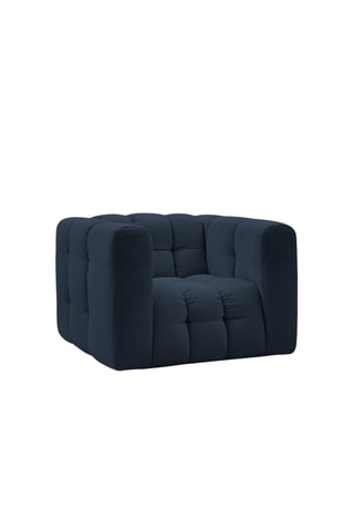 Fauteuil Ulysse - Bleu marine - En tissu