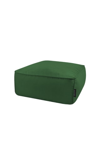 Pouf Giulia - Vert - En tissu lisse