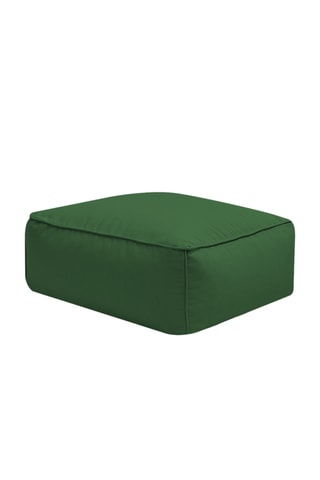 Pouf Giulia - Vert - En tissu lisse