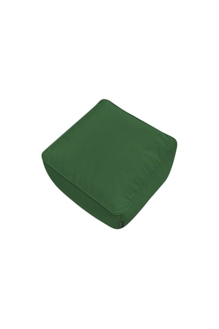 Pouf Giulia - Vert - En tissu lisse