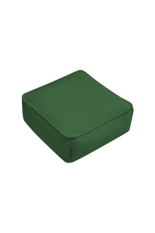 Pouf Giulia - Vert - En tissu lisse