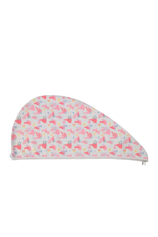 Serviette cheveux, Pincesses Disney - Blanc et rose