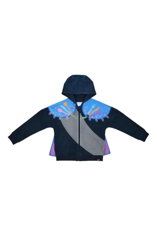 Sweat zippé Elio avec cape amovible Disneyland Paris - Bleu marine
