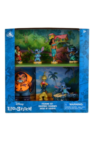 Ensemble de figurines Stitch Lilo et Stitch Disneyland Paris - 7 pièces - Dès 3 ans