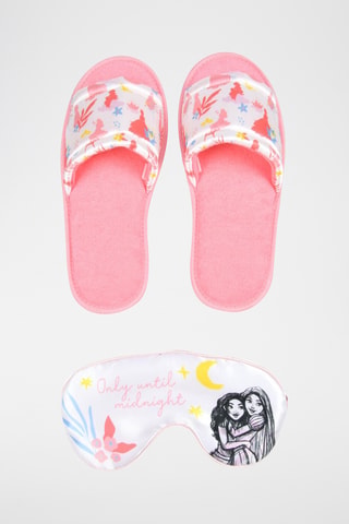 Set de chaussons et masque de nuit Princesses Disneyland Paris - Rose