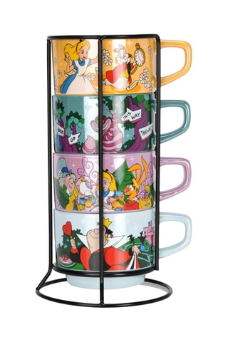 Set de 4 tasses Alice Aux Pays des Merveilles, Disneyland Paris