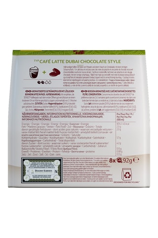 80 dosettes  Senseo - Café latte Dubaï chocolate - 10 x 8 dosettes