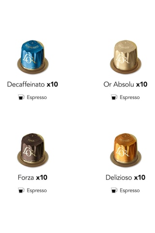 120 capsules - Assortiment Espresso, Lungo, Ristretto - Intensité 6 à 11 - 12 x 10 capsules