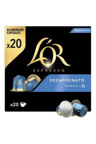 200 capsules - Décaféiné - Intensité 6 - 10 x 20 capsules L'Or Espresso