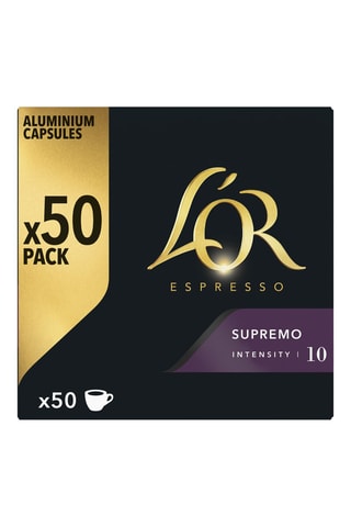 250 capsules - Café Supremo - Intensité 10 - 5 x 50 capsules L'Or Espresso