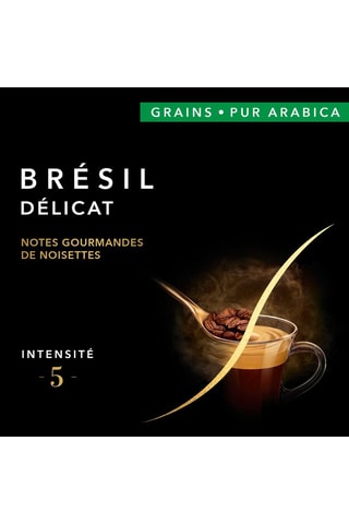 8 x 900 g - Café en grains L'Or Brésil - Intensité 5