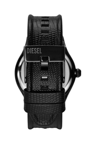 Montre à quartz en cuir - Noir