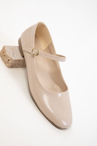 Ballerine in vernice - Beige