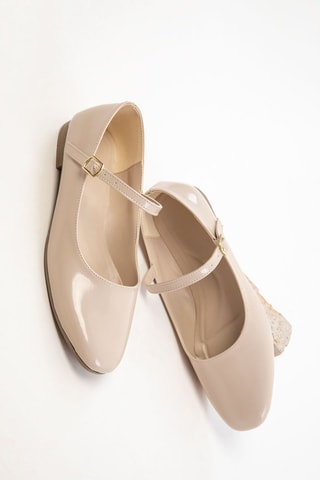Ballerine in vernice - Beige