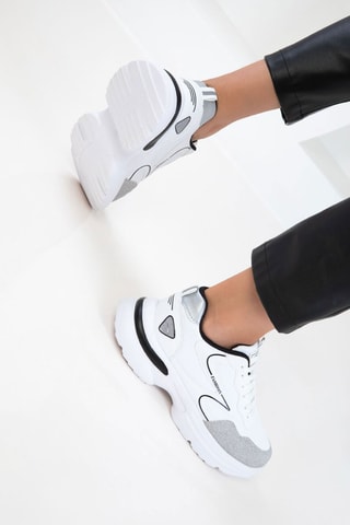 Sneakers platform - Bianco e nero
