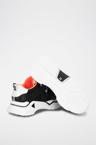 Sneakers com plataforma - Preto