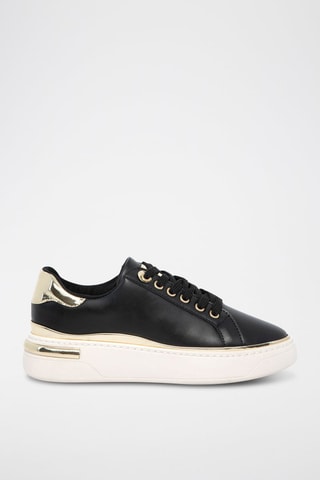 Sneakers platform - Nero e dorato