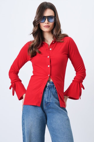 Cardigan - Rosso