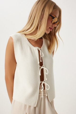Gilet - Ecrù