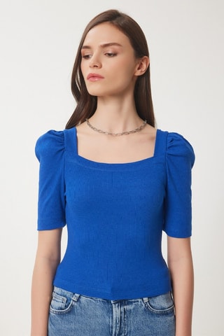 Top - Azul-real