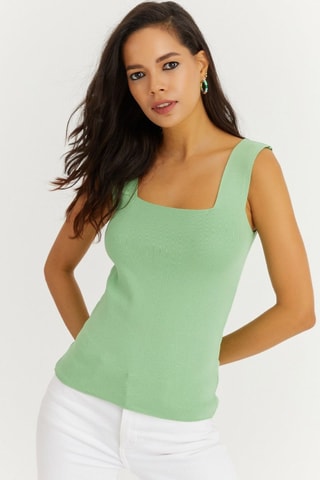 Top - Verde-claro