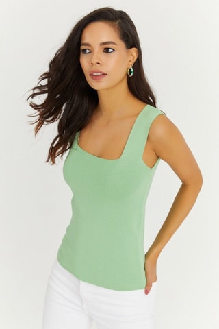 Top - Verde-claro